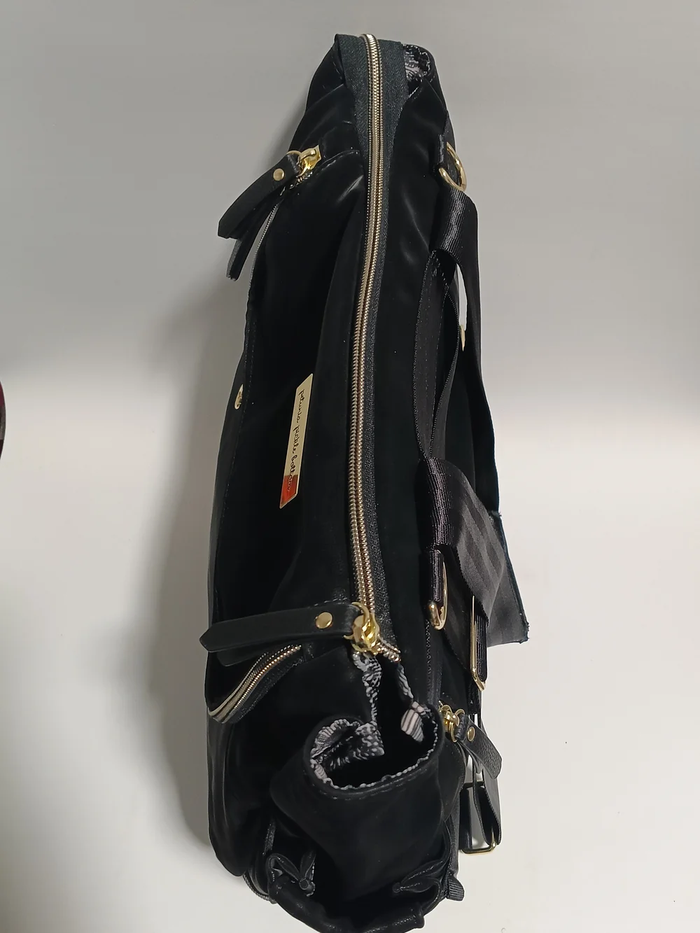 Petunia Pickle Bottom Black Convertible Diaper Bag Backpack Pre Owned Very Good